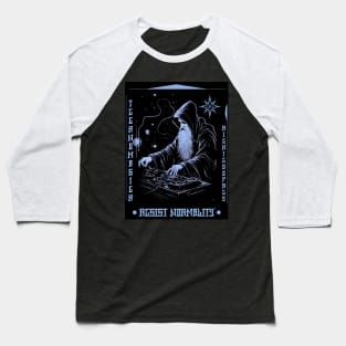 Techno Music Wizard - Resist Normality - Techno rave music Baseball T-Shirt